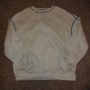 SHEIN Black Stitching Crewneck